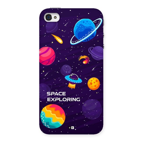 Space Exploring Back Case for iPhone 4 4s