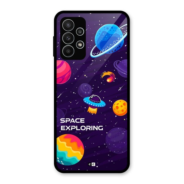 Space Exploring Glass Back Case for Galaxy A23