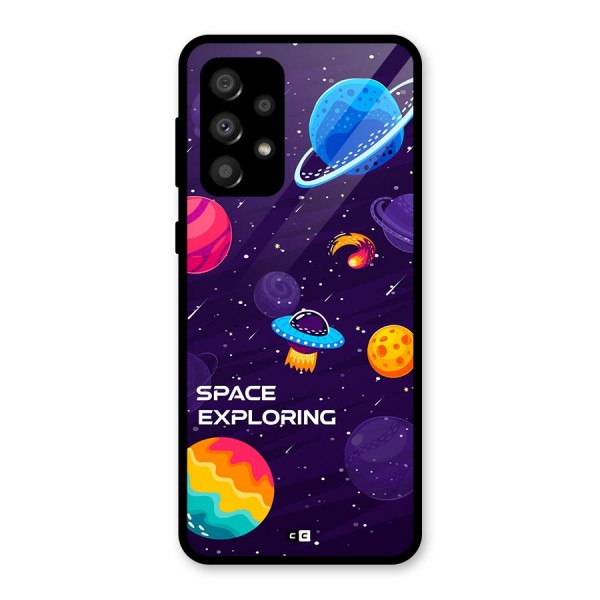 Space Exploring Glass Back Case for Galaxy A32