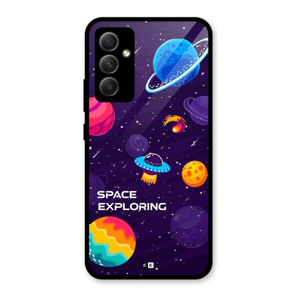 Space Exploring Glass Back Case for Galaxy A34