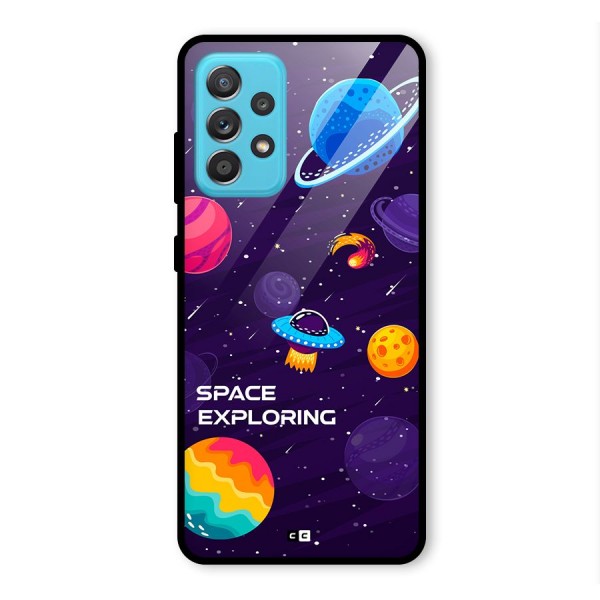 Space Exploring Glass Back Case for Galaxy A52