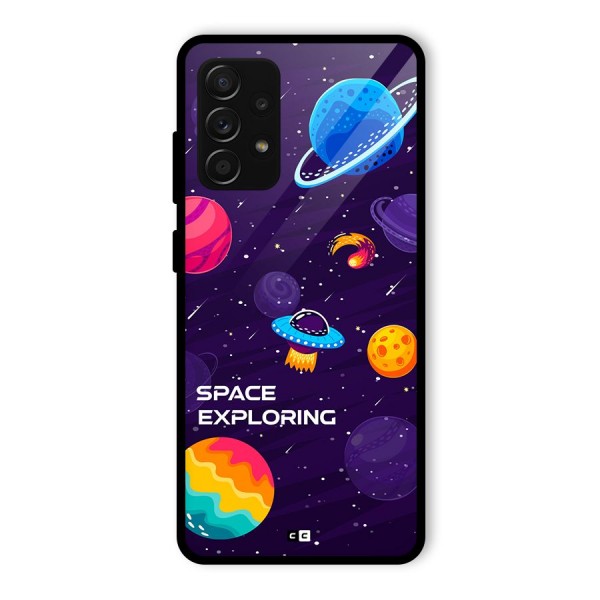 Space Exploring Glass Back Case for Galaxy A53 5G