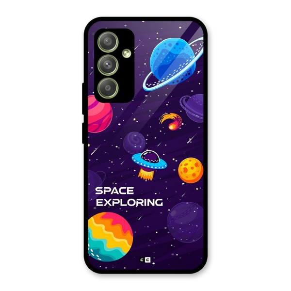 Space Exploring Glass Back Case for Galaxy A54