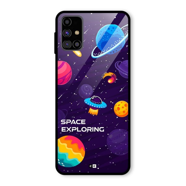 Space Exploring Glass Back Case for Galaxy M31s