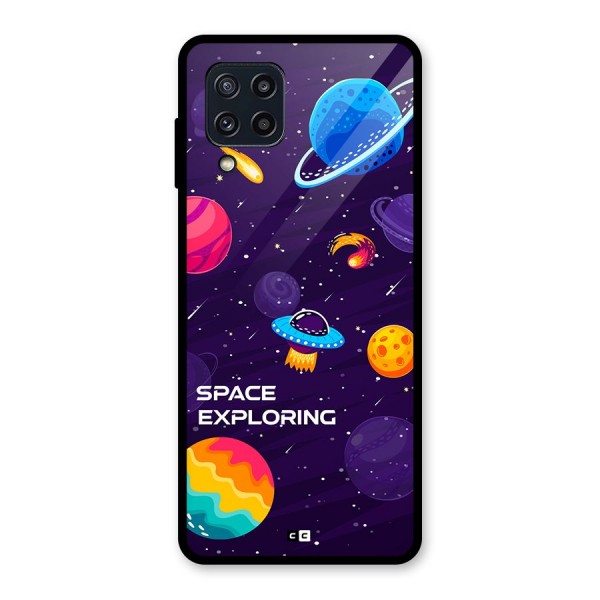 Space Exploring Glass Back Case for Galaxy M32