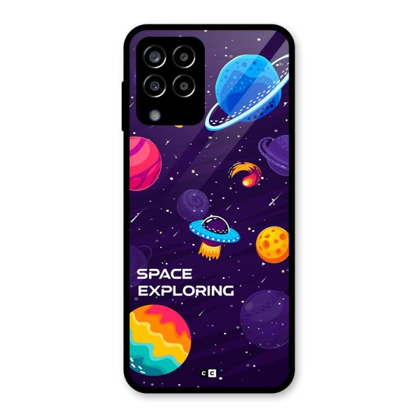 Space Exploring Glass Back Case for Galaxy M33