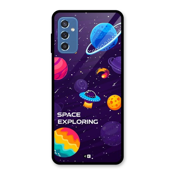 Space Exploring Glass Back Case for Galaxy M52 5G