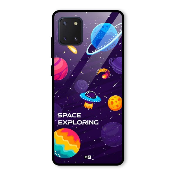 Space Exploring Glass Back Case for Galaxy Note 10 Lite