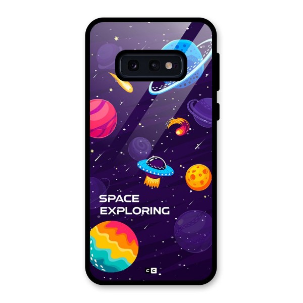 Space Exploring Glass Back Case for Galaxy S10e