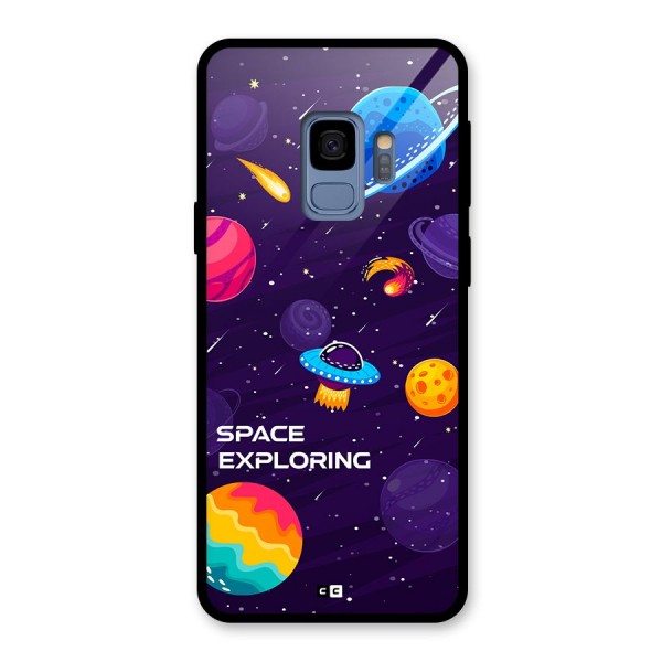 Space Exploring Glass Back Case for Galaxy S9