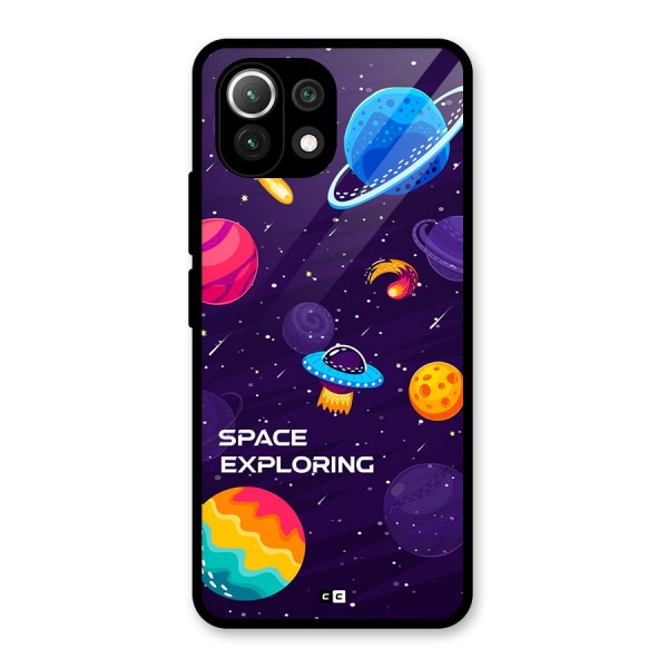 Space Exploring Glass Back Case for Mi 11 Lite