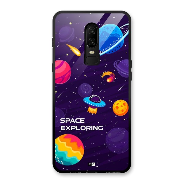 Space Exploring Glass Back Case for OnePlus 6