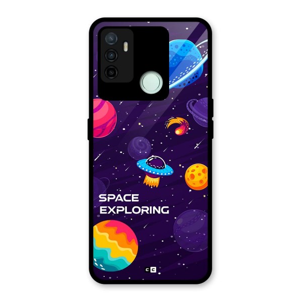 Space Exploring Glass Back Case for Oppo A53