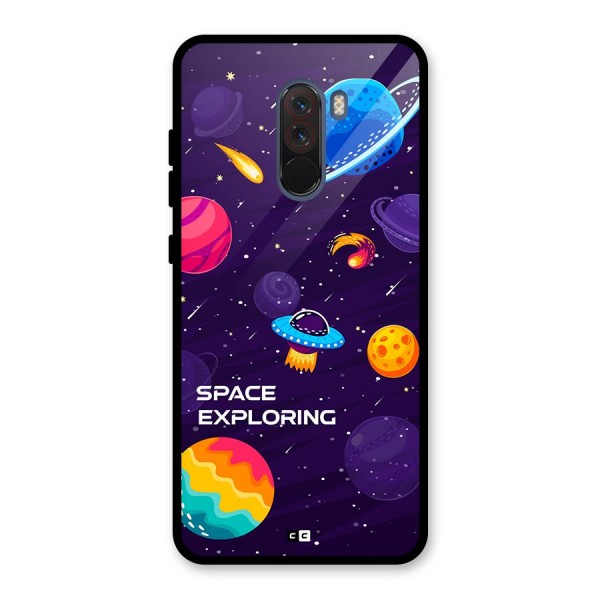 Space Exploring Glass Back Case for Poco F1