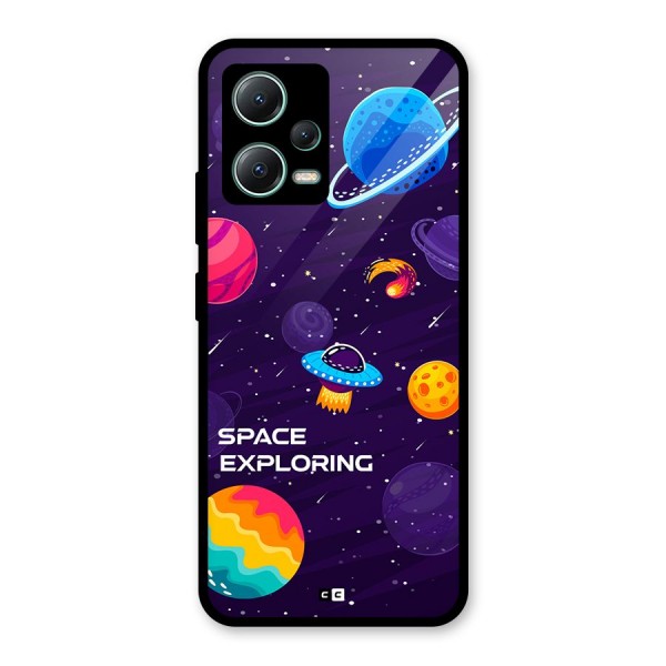 Space Exploring Glass Back Case for Poco X5