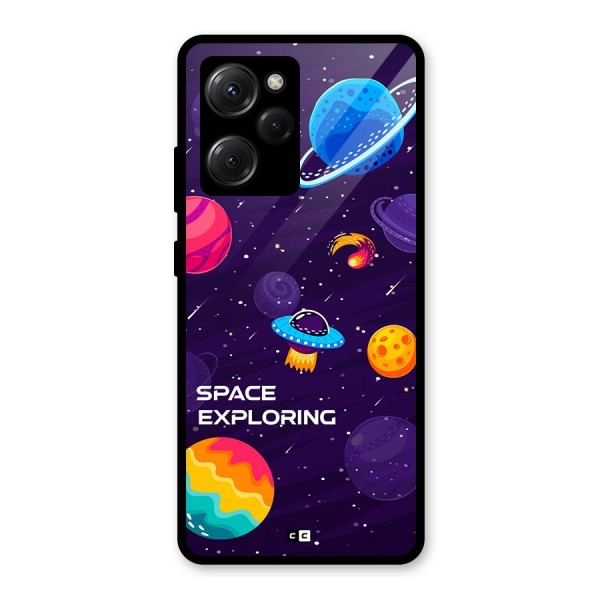 Space Exploring Glass Back Case for Poco X5 Pro