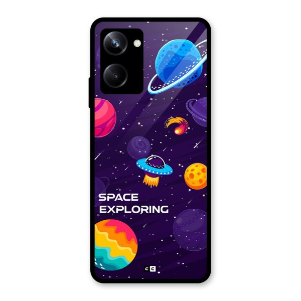 Space Exploring Glass Back Case for Realme 10 Pro