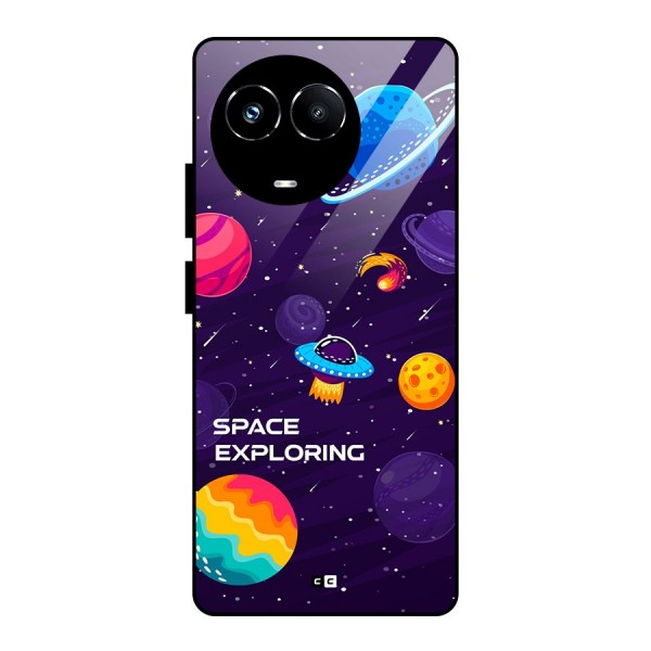 Space Exploring Glass Back Case for Realme 11X