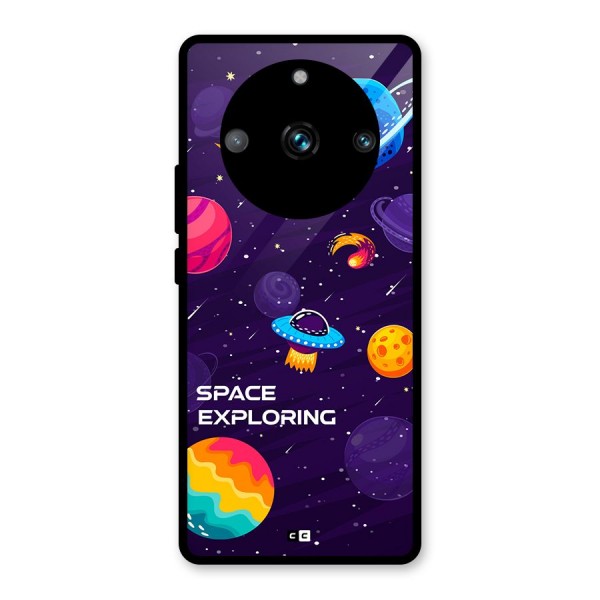 Space Exploring Glass Back Case for Realme 11 Pro