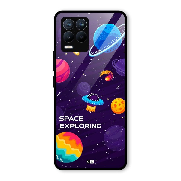 Space Exploring Glass Back Case for Realme 8 Pro