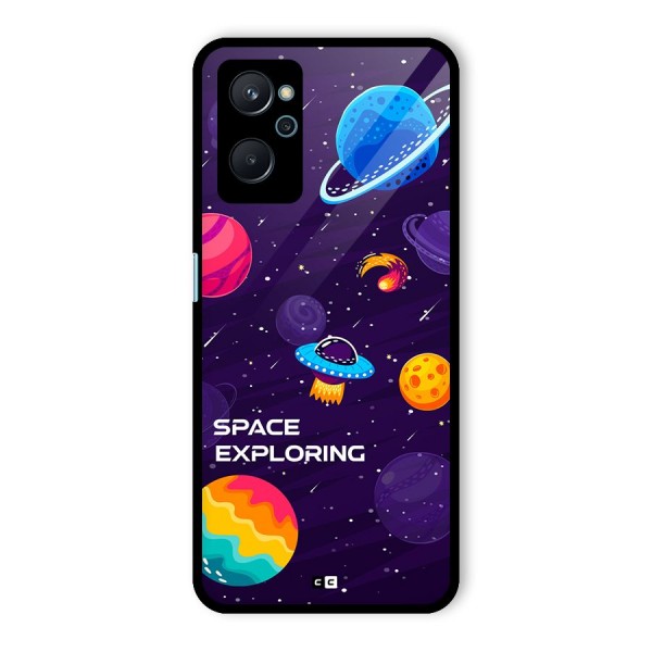 Space Exploring Glass Back Case for Realme 9i