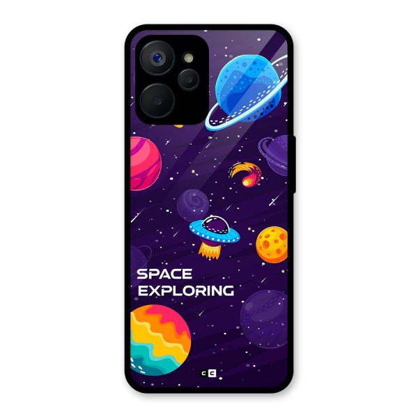 Space Exploring Glass Back Case for Realme 9i 5G