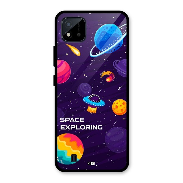 Space Exploring Glass Back Case for Realme C11 2021