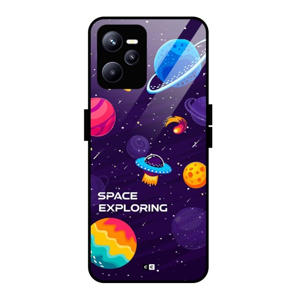 Space Exploring Glass Back Case for Realme C35