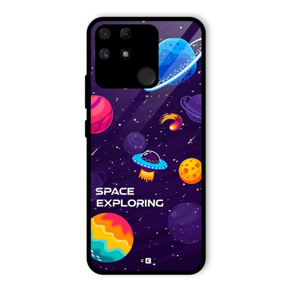 Space Exploring Glass Back Case for Realme Narzo 50A