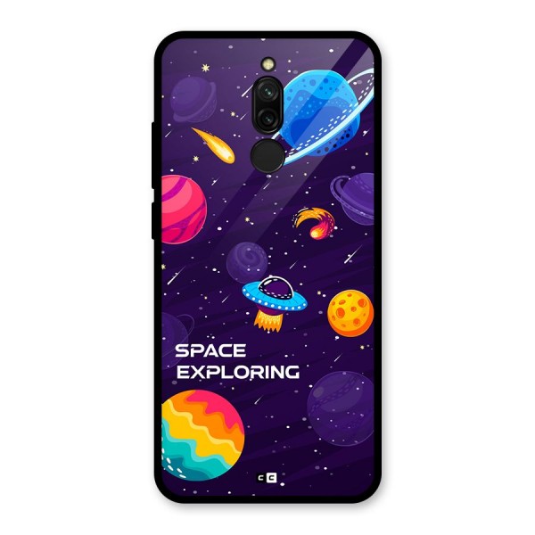 Space Exploring Glass Back Case for Redmi 8