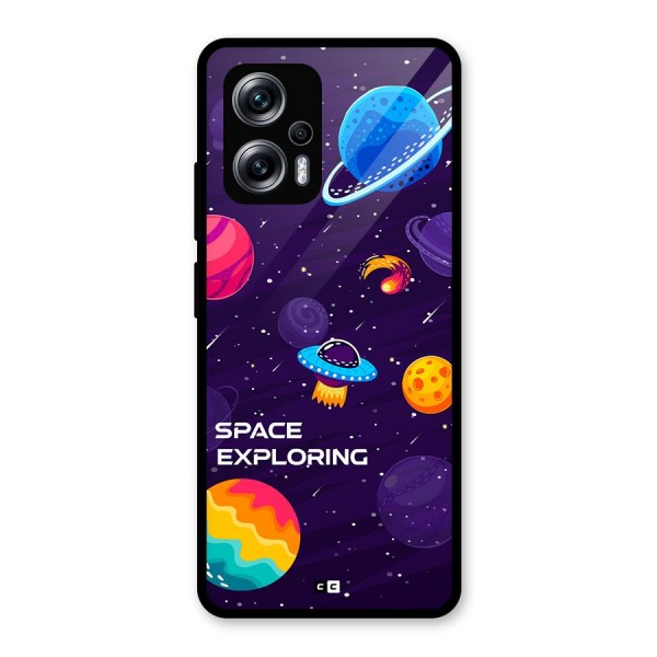 Space Exploring Glass Back Case for Redmi K50i