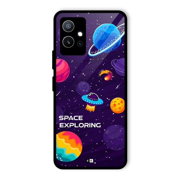 Space Exploring Glass Back Case for Vivo T1 5G