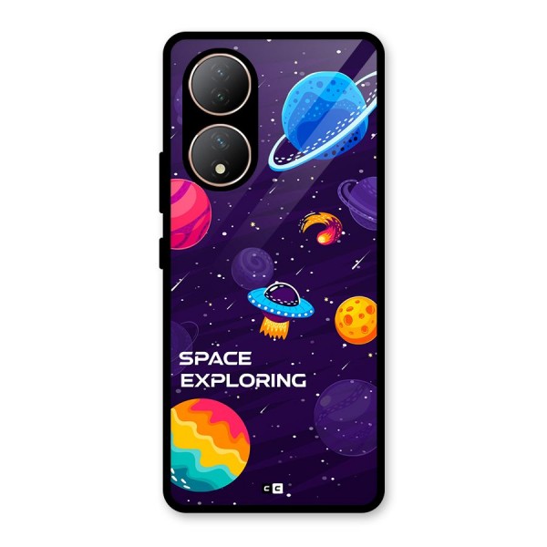 Space Exploring Glass Back Case for Vivo T2