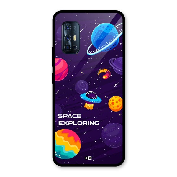 Space Exploring Glass Back Case for Vivo V17