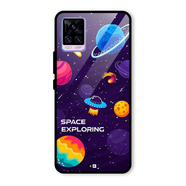 Space Exploring Glass Back Case for Vivo V20 Pro