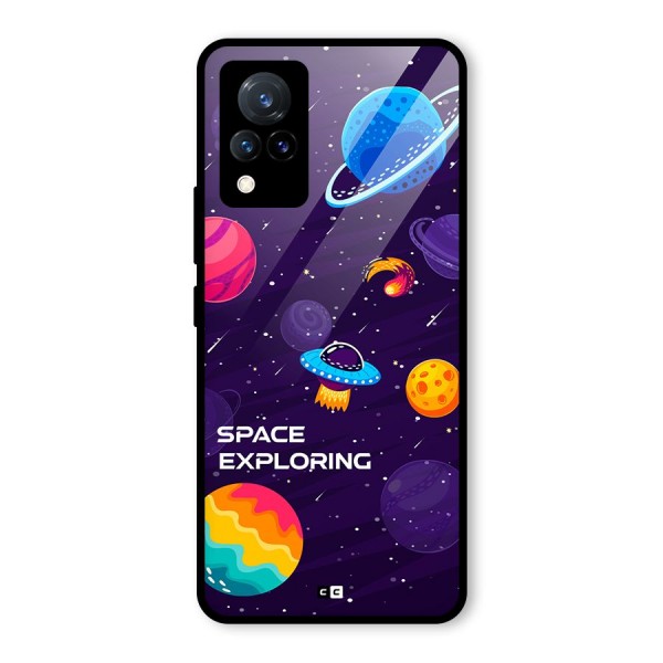 Space Exploring Glass Back Case for Vivo V21 5G