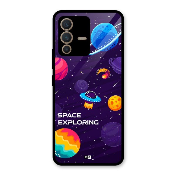 Space Exploring Glass Back Case for Vivo V23 5G