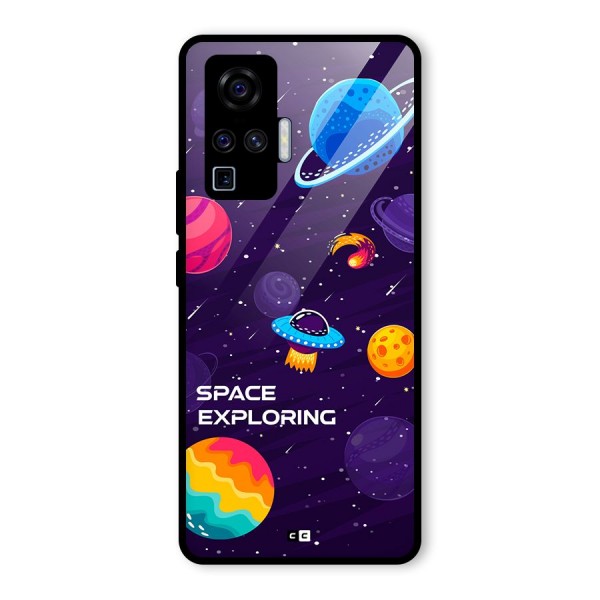 Space Exploring Glass Back Case for Vivo X50 Pro