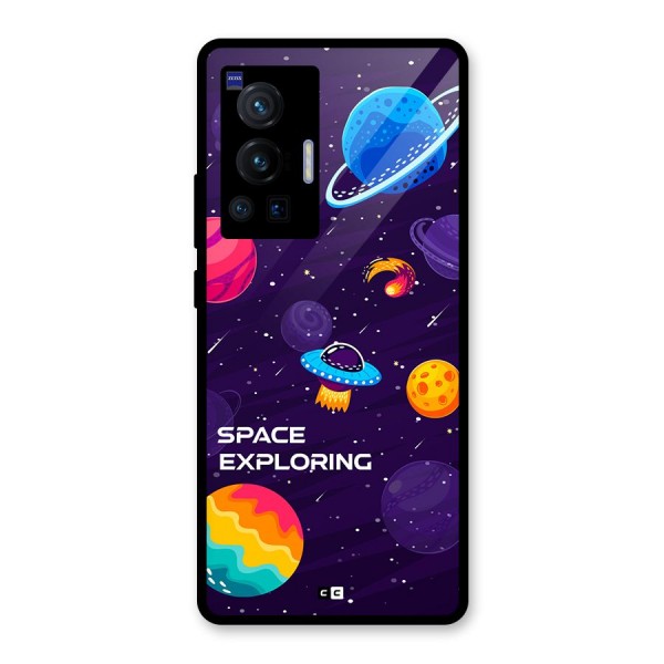 Space Exploring Glass Back Case for Vivo X70 Pro