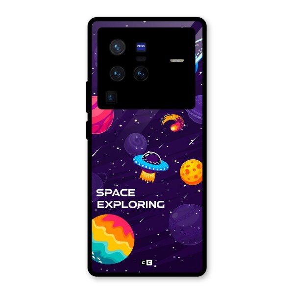 Space Exploring Glass Back Case for Vivo X80 Pro