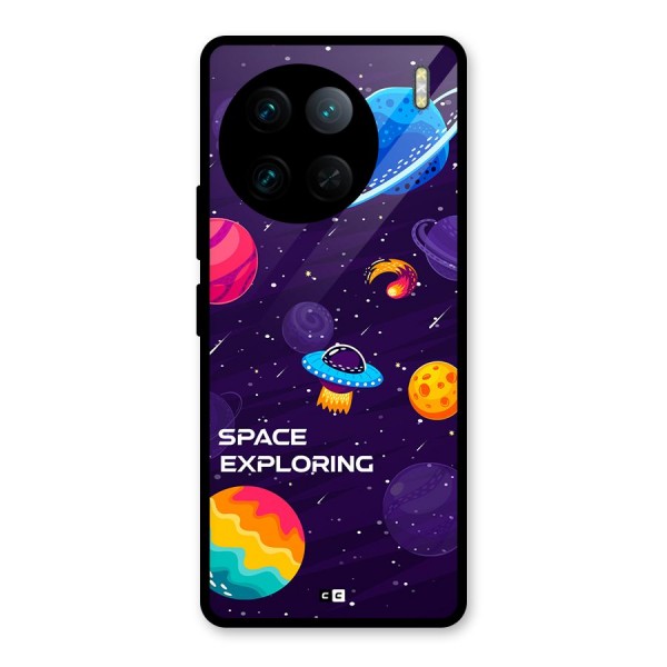 Space Exploring Glass Back Case for Vivo X90 Pro