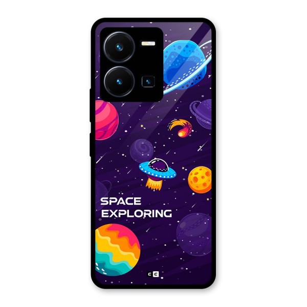 Space Exploring Glass Back Case for Vivo Y35