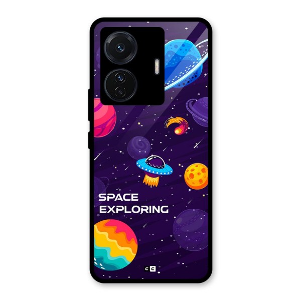 Space Exploring Glass Back Case for Vivo iQOO Z6 Pro