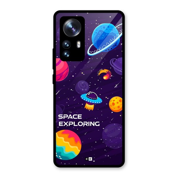 Space Exploring Glass Back Case for Xiaomi 12 Pro