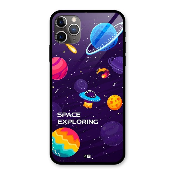 Space Exploring Glass Back Case for iPhone 11 Pro Max