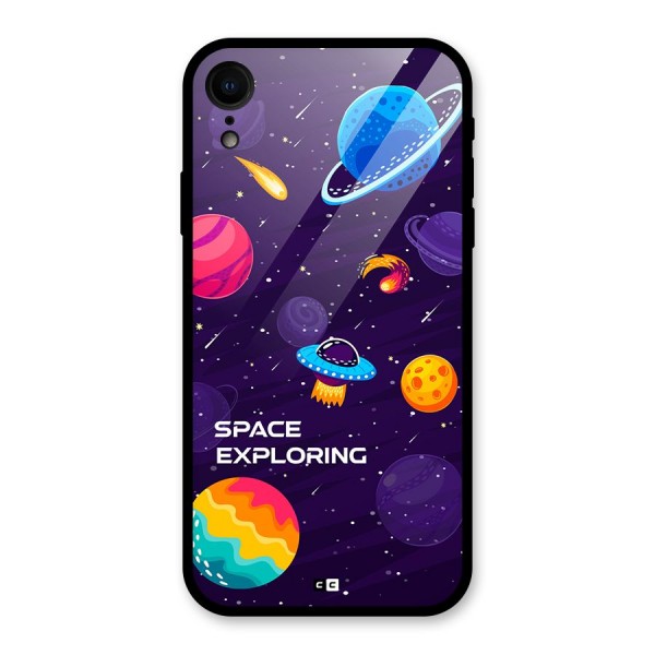 Space Exploring Glass Back Case for iPhone XR