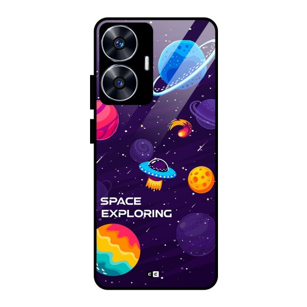 Space Exploring Glass Back Case for realme C55