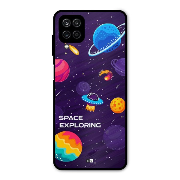 Space Exploring Metal Back Case for Galaxy A12