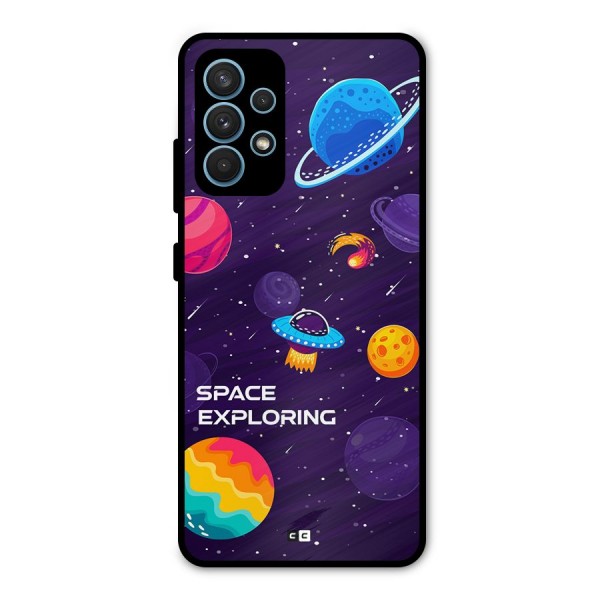 Space Exploring Metal Back Case for Galaxy A32