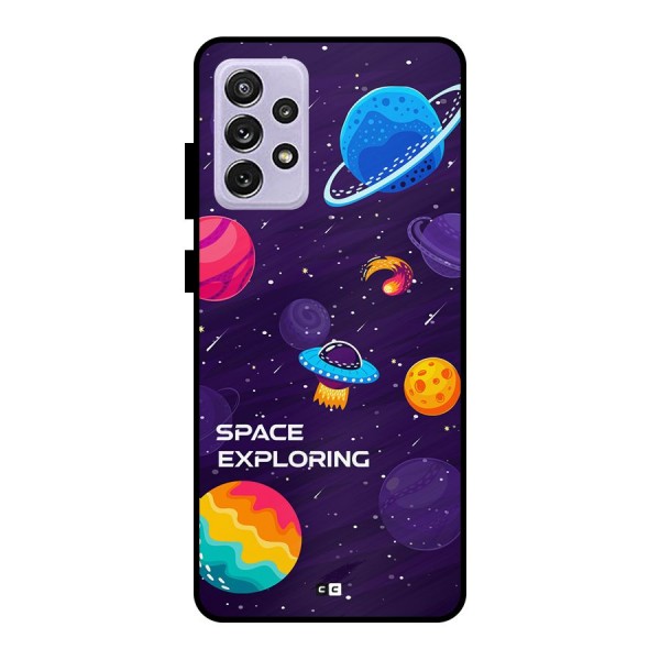 Space Exploring Metal Back Case for Galaxy A72